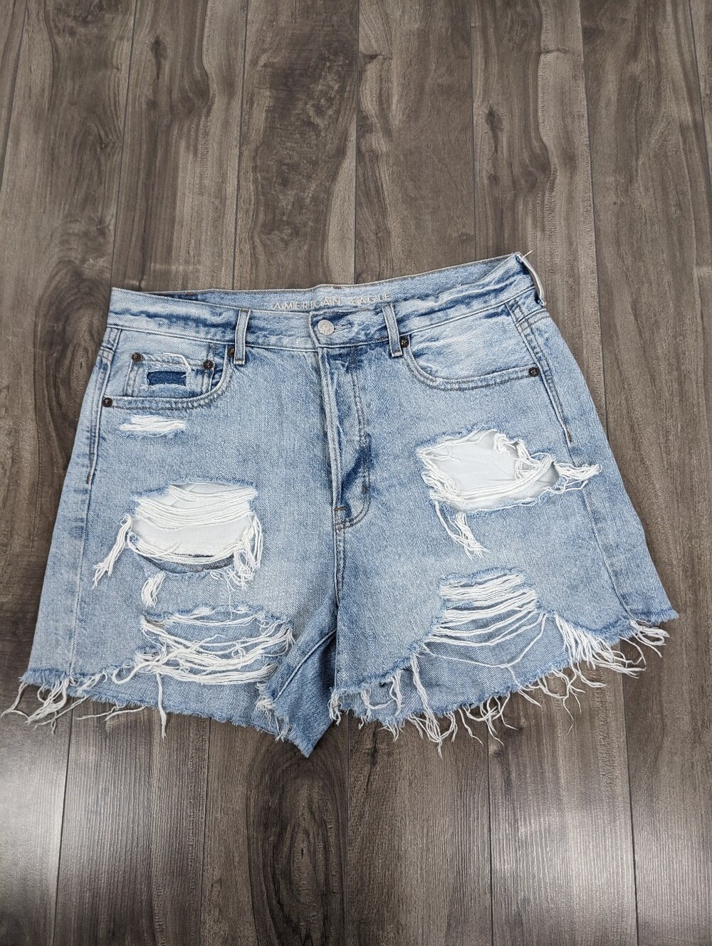 American Eagle 90's Boyfriend Shorts Distressed Size 10